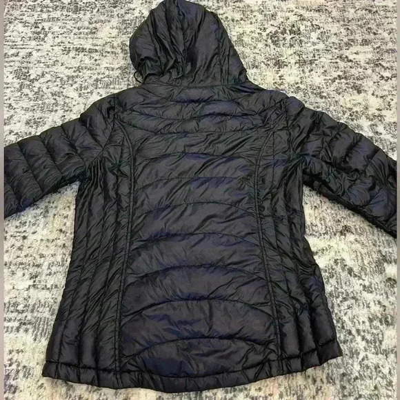 Calvin Klein puffer coat size large black packable lightweight zip down - Picture 5 of 9